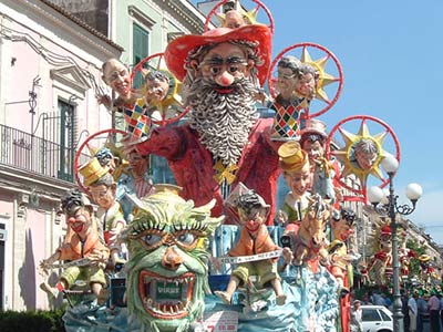 Floats at Carnival Acireale