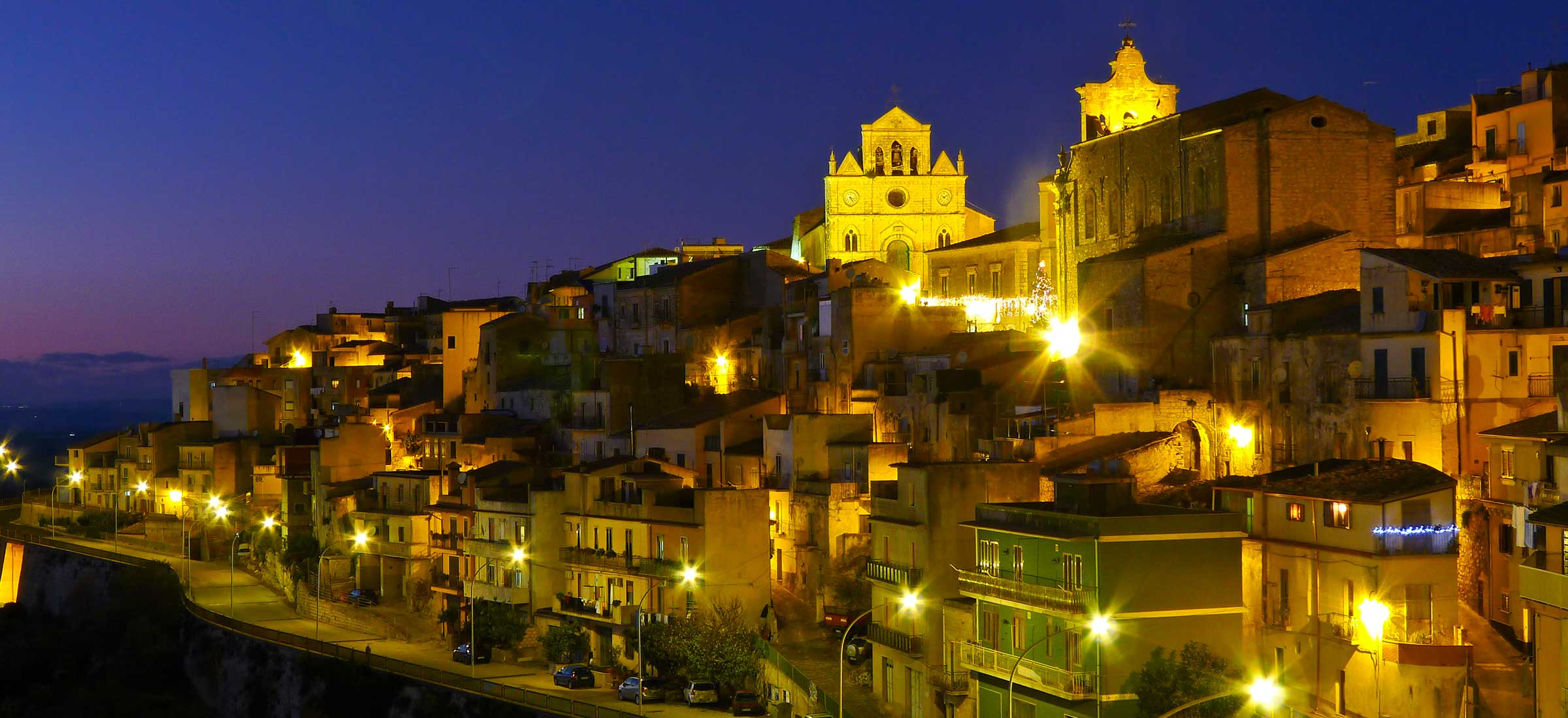 Monterosso Almo at night