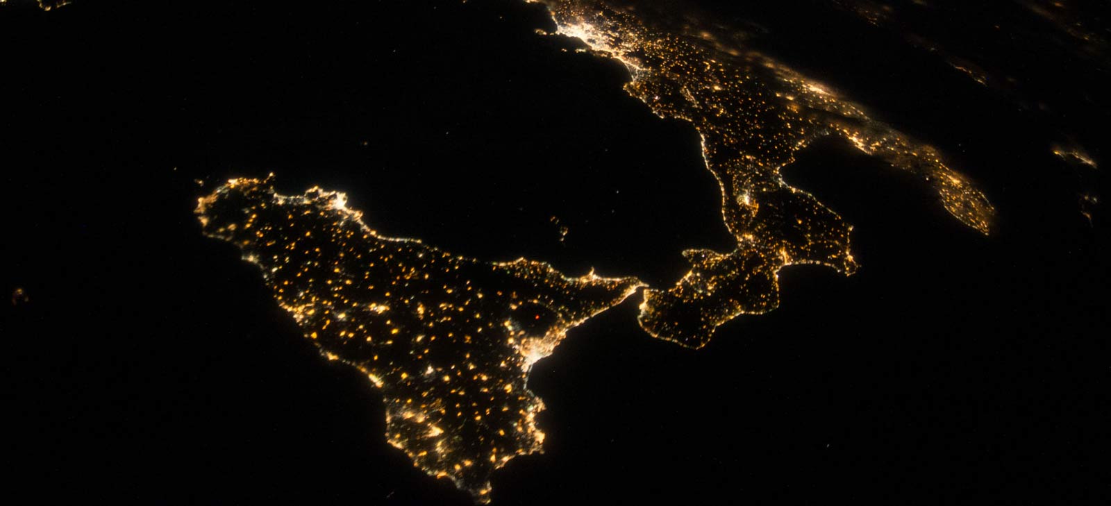 Sicily from space.
