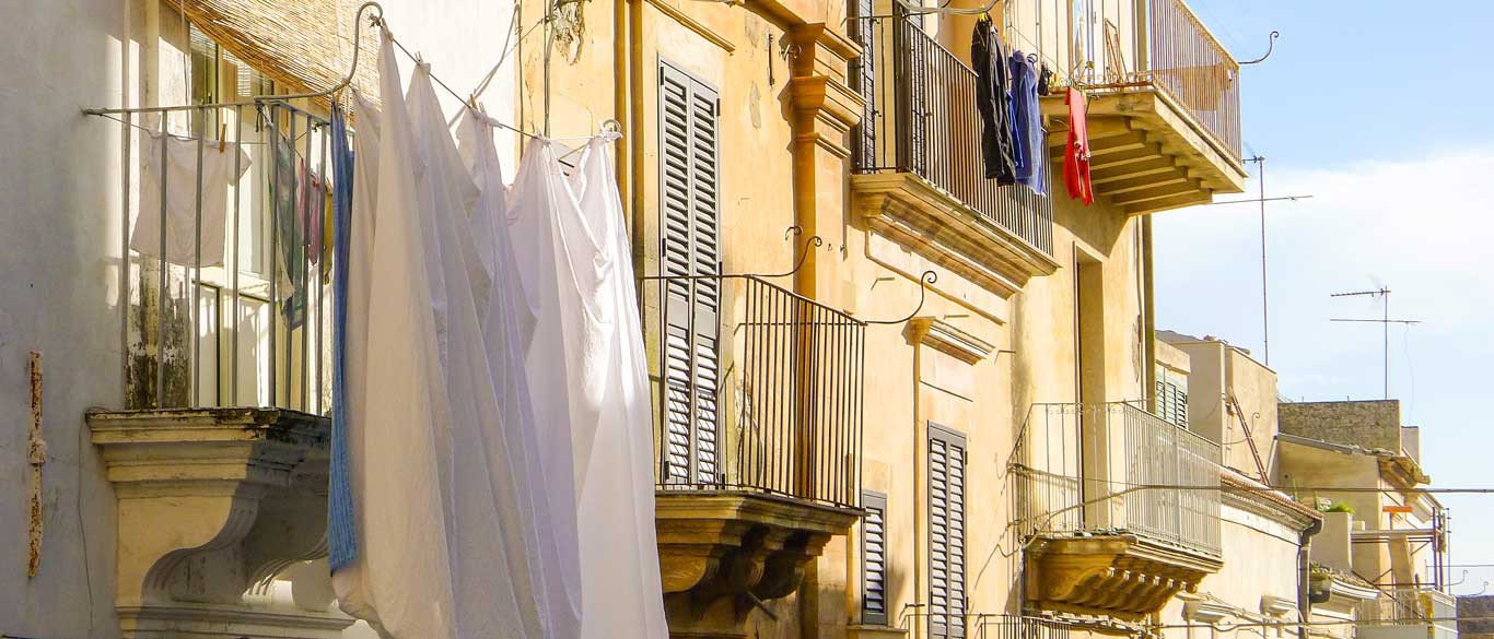 Laundry day in Ragusa Sicily